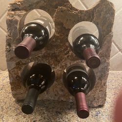 Heavy and unique limestone wine rack 