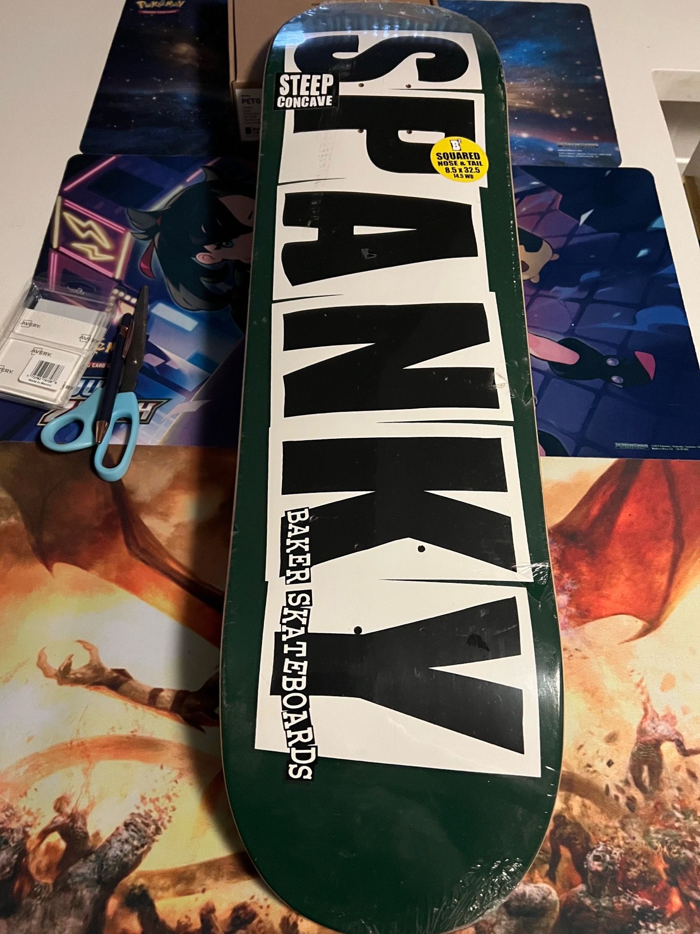 New Baker Spanky Skateboard Deck 8.5” in Plastic