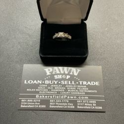 Lady’s White Gold Ring .70ctw  10kwg. 3 Dwt ( Layaway Or Acima Leasing Options)