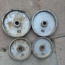 30lbs Total Weight Plates 1” Hole Standard 