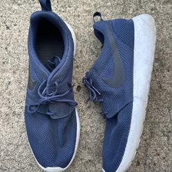 Nike Blue Woven Sneakers White Soles Mens 11.5 M