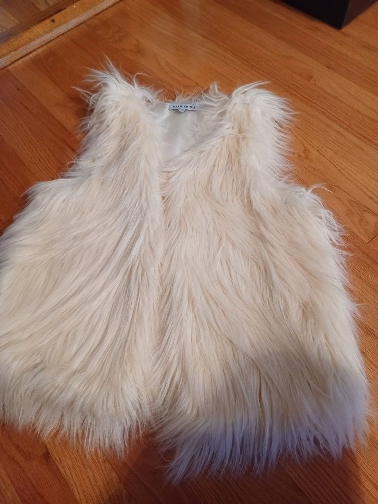 Women's Fur Vest Size L