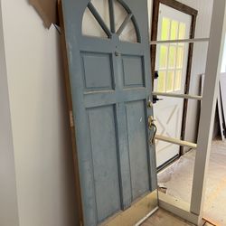 Vintage Antique Door 1950s Reclaimed Salvage 