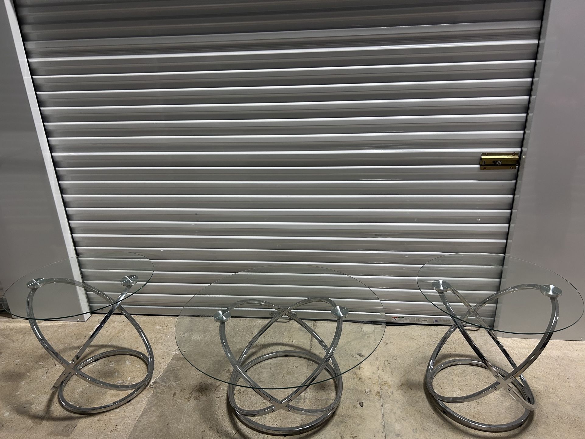 Glass coffee table (Set Of 3)