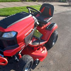 0 Hours Craftsman Riding Lawn Mower Tractor With Kohler Engine. 42-in Cutting Deck Bumper Guard High Back Seat