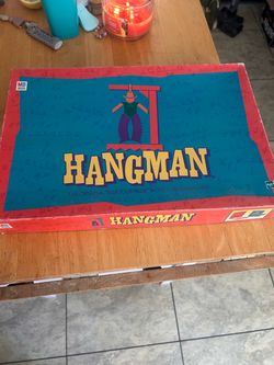 Vintage Hangman Board Game by Milton Bradley