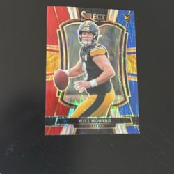 Will Howard Red Blue No. 152 Football Card