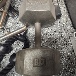 Ivanko 80lb Single Dumbbell Gym Weight