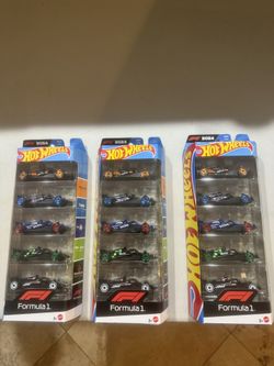 2024 Hot Wheels F1  Racing Formula One Five Packs