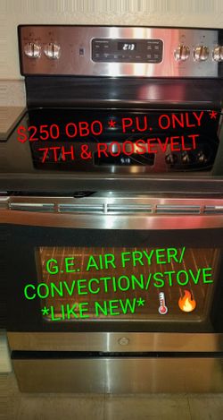 GE air fryer and stove