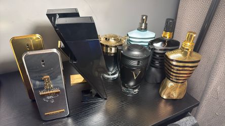 Men Fragrances For Sale 1 Million, Invictus, Jean Paul And Carolina Herrera.