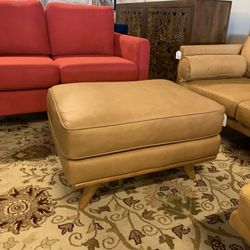 Charme Tab Leather Ottoman