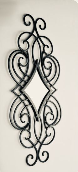 Wrought Iron Scroll Wall Mirror