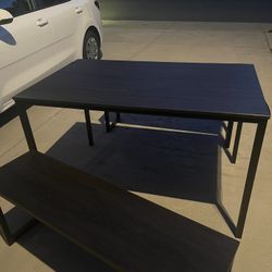 Table with two Benches 