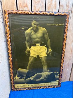 Cassius Clay “Muhammad Ali” vs Sonny Liston custom picture frame