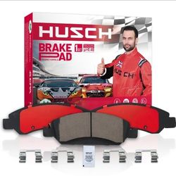 HUSCH D1363 Front Ceramic Brake Pads Kit Fit For Cadillac Escalade 2011-2020, For Escalade EXT 2008-2013, For XTS 2013-2019, For Chevrolet Avalanche 2
