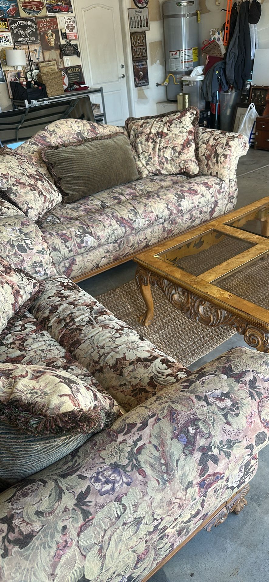 4 Pc Schnadig Sofa Set With Coffee Table And Accent Chair