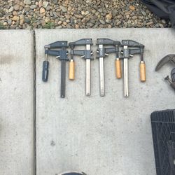 Four wood caps around 6 inches long