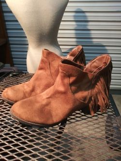 Faded Glory Suede Ankle Boots - Brown