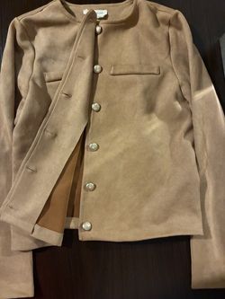 faux-suede jacket