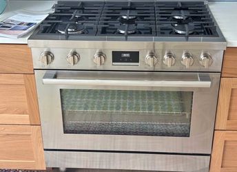 Bosch 800 Series 36 inch stainless steel industrial pro gas range