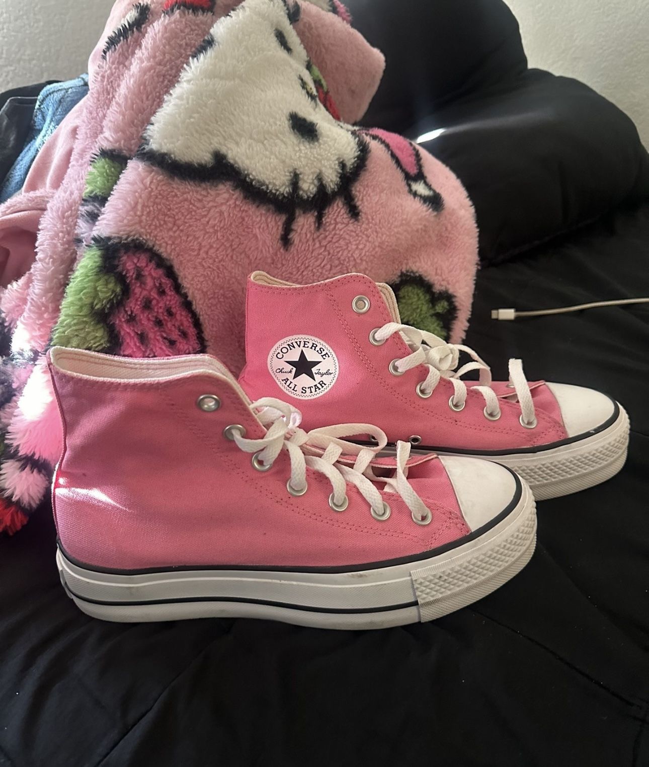 Pink Platform Converse ( See Description)