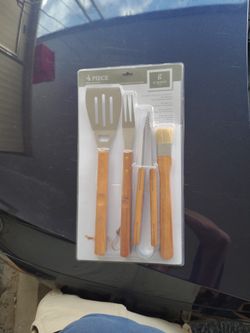 Gibson 4 Piece BBQ Tool Set