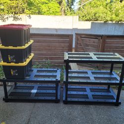 Storage Shelves And Containers