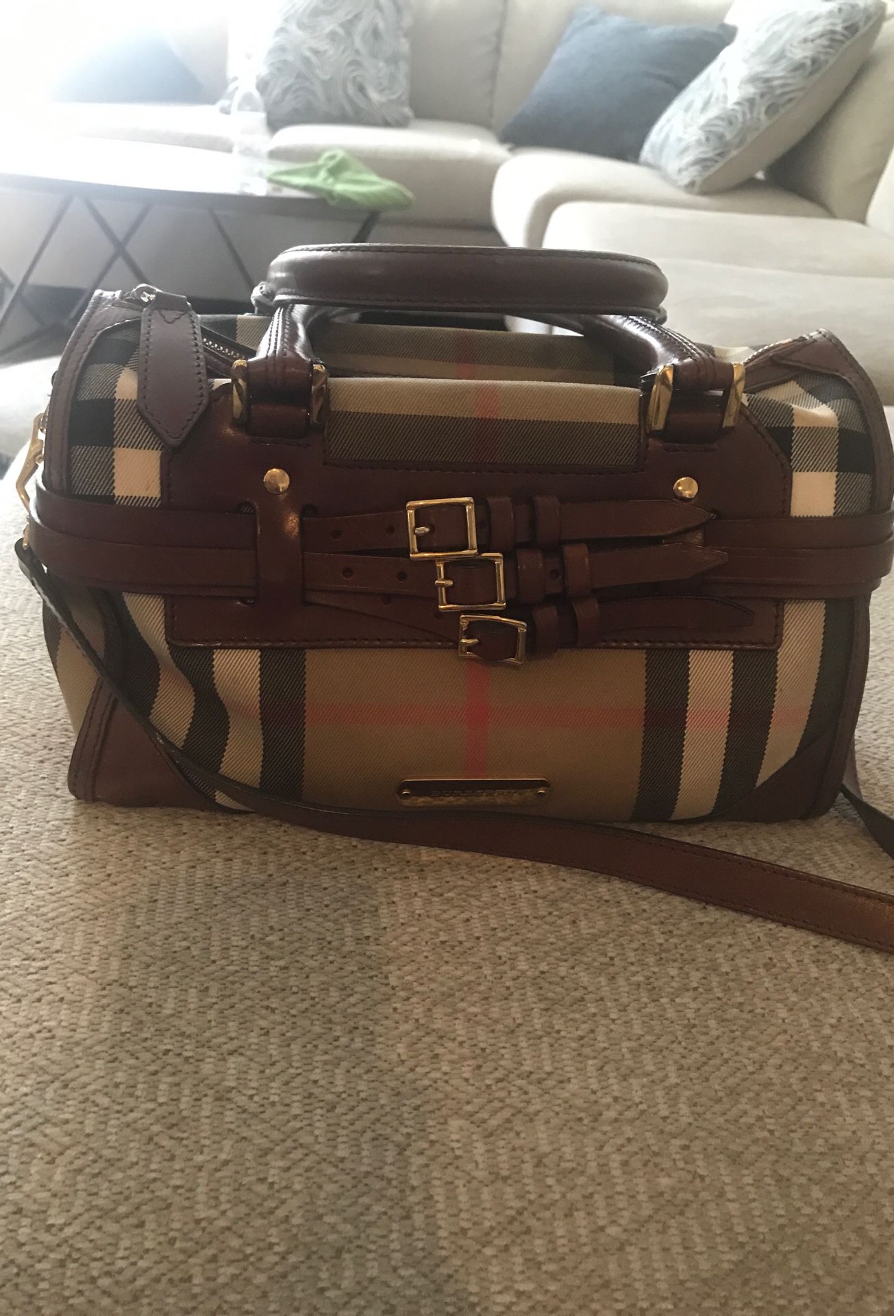 Burberry crossbody satchel bag