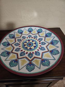 18" Melamine Tray or Deco item, new giftable $10