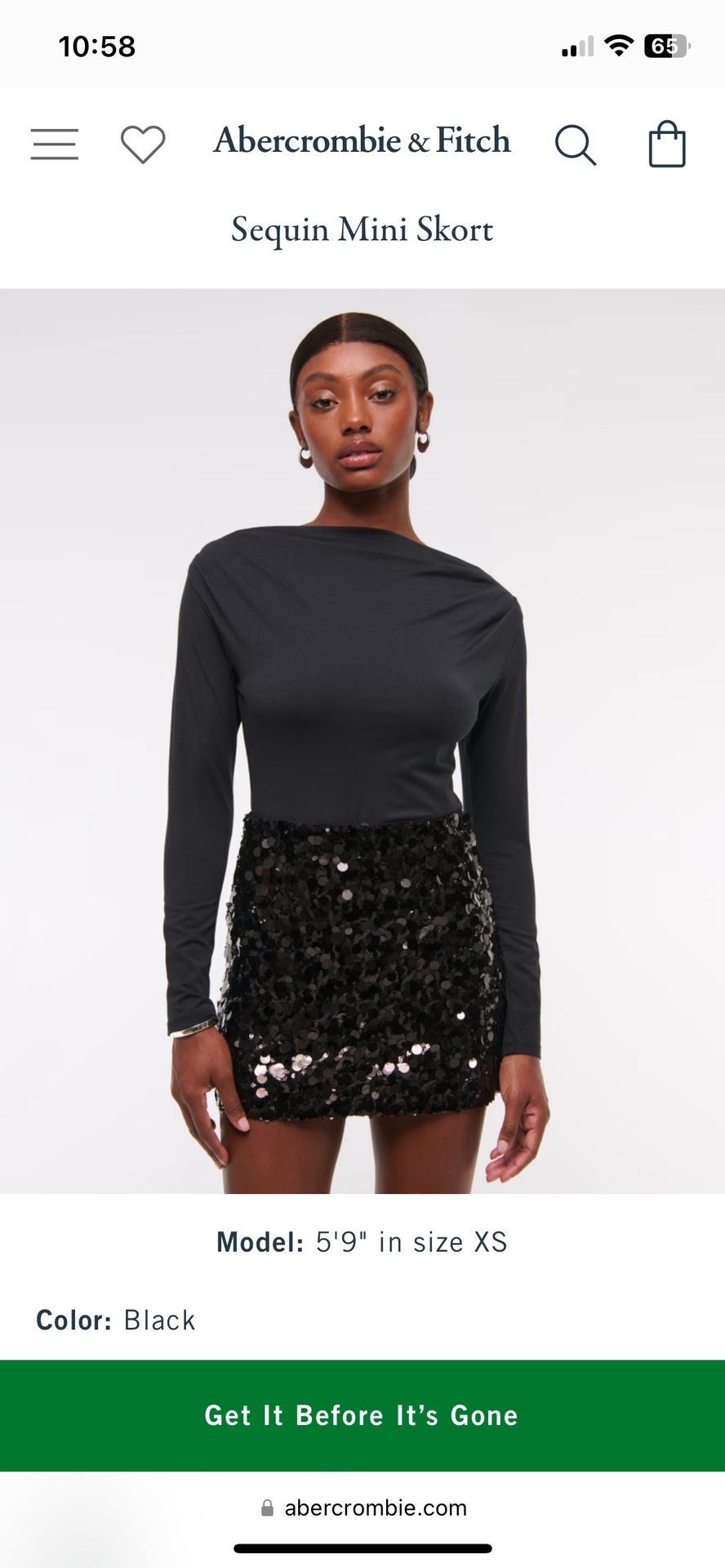 Abercrombie Fitch Glitter Skirt