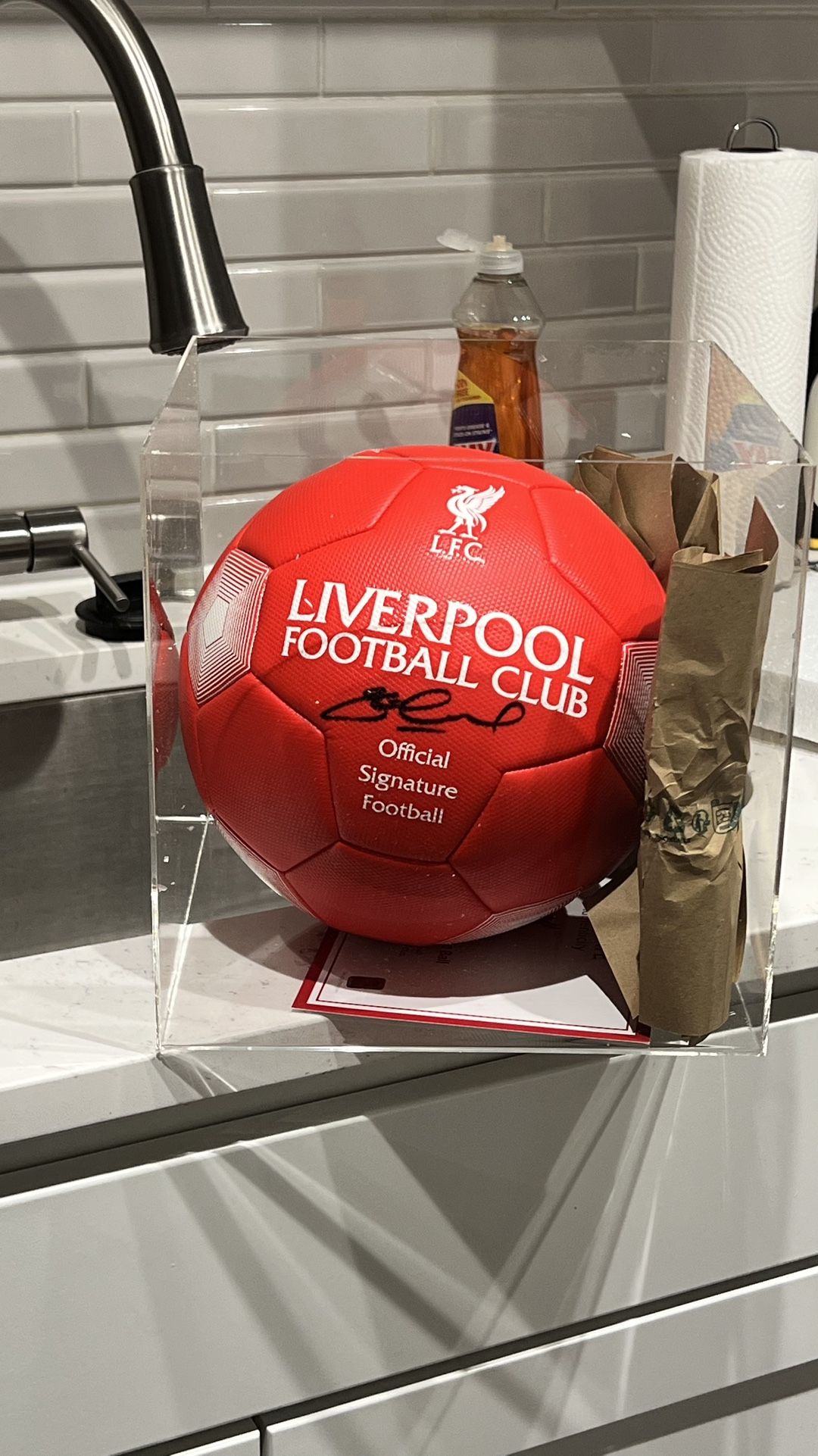 Authentic Signed Liverpool ball With Certification