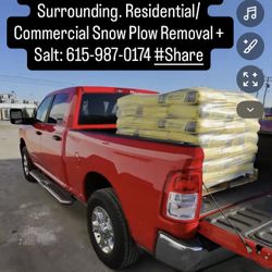 Salt Sale And Snow Removal Commercial Plow/residential + Salt 