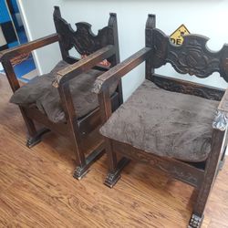 2 antique chairs2 antique chairs