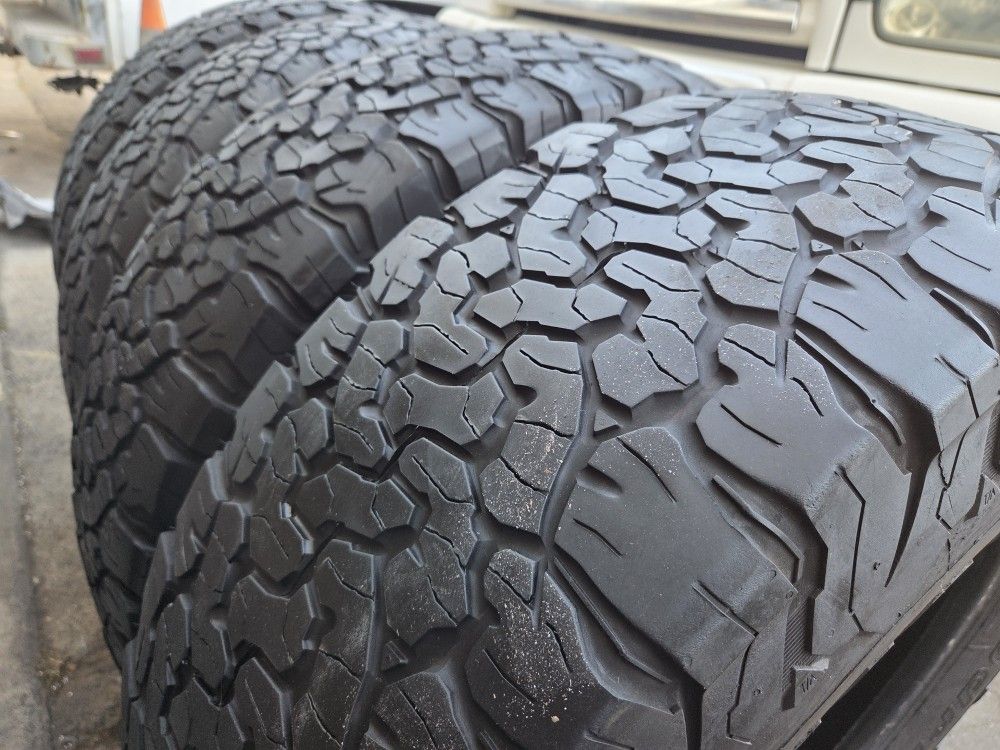 4 used tires Lt285 70r17 BF GOODRICH K02 $299.00