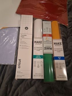 Cricut machine smart vinyl heat transfer of an old transfer tape and smart iron Orion on Sheets and more