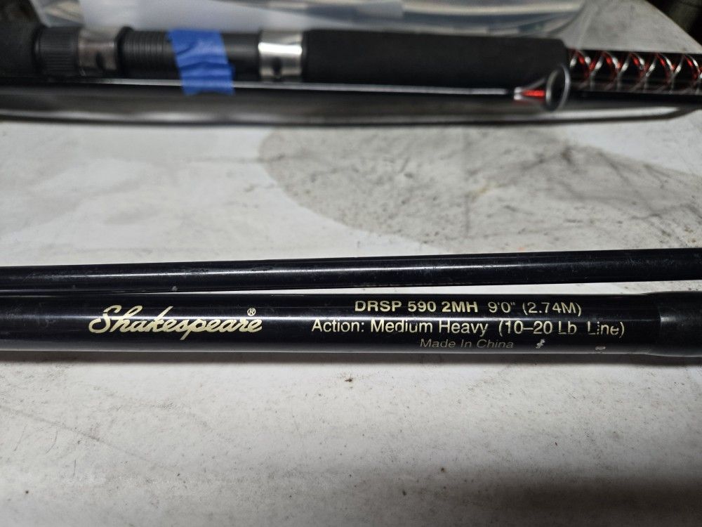 Fishing poles 10 foot 9 foot 7 foot 