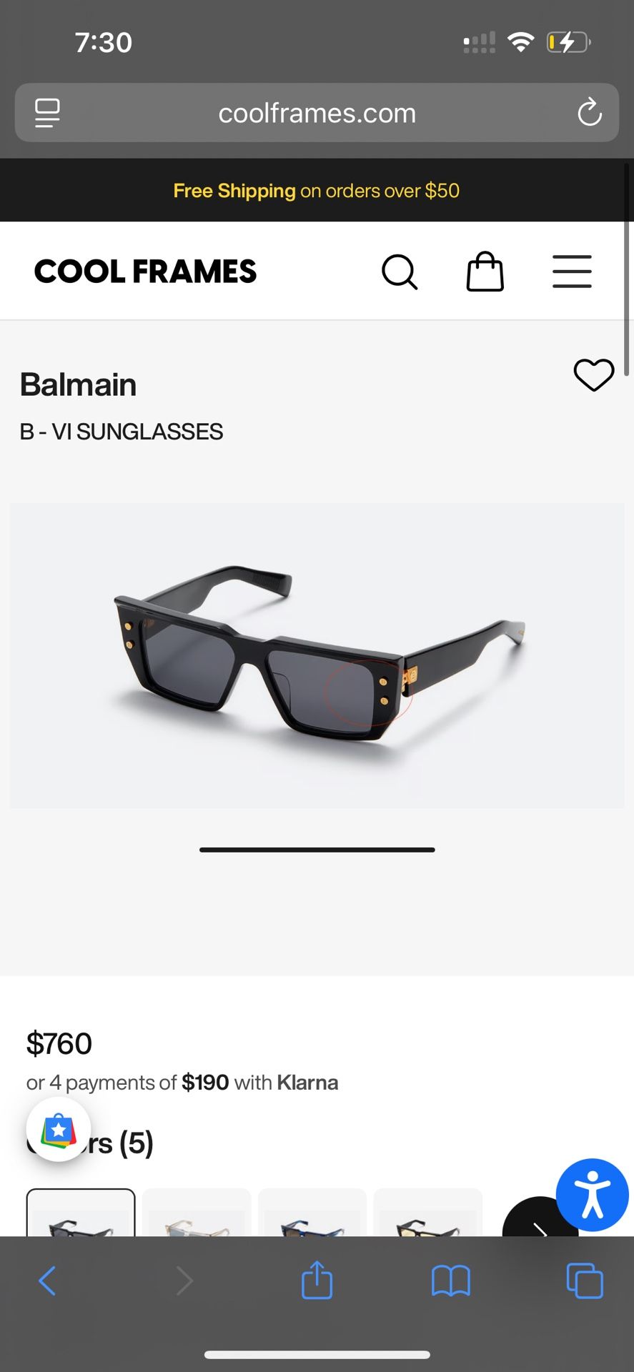 Balmain glasses