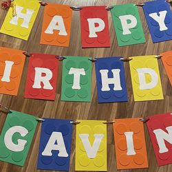 Lego Birthday Banner