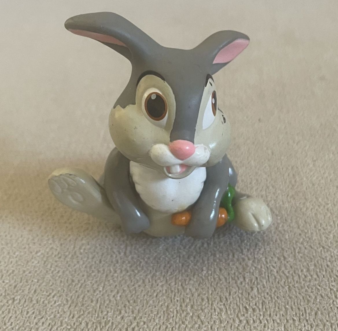 Vintage Disney Bambi Movie Thumper Bunny PVC Toy Figure - Collectible