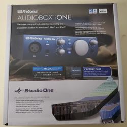 PreSonus AudioBox iOne – USB Audio Interface (New in Box)
