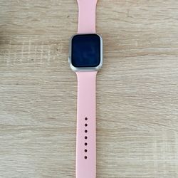 Rose Pink Apple Watch comes with charger very well taken care of like new
