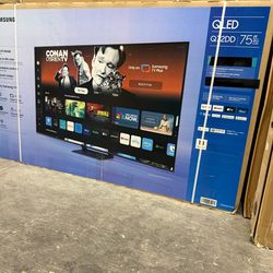 75" Screen QLED SMART 4K ULTRA HDTV BY SAMSUNG Q72DD.  Free Wallmount Bracket.