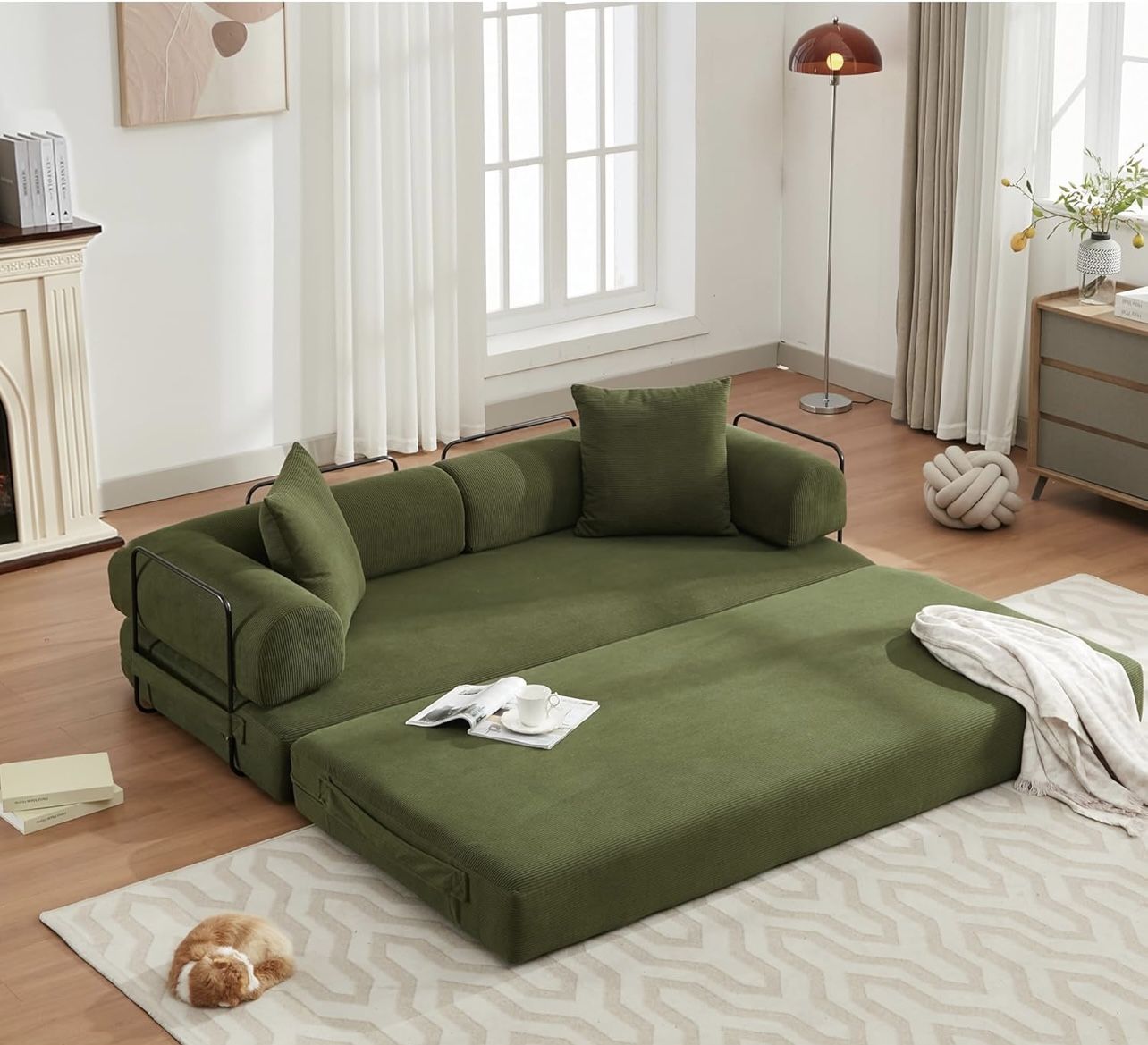 Convertible Sleeper Sofa Bed 