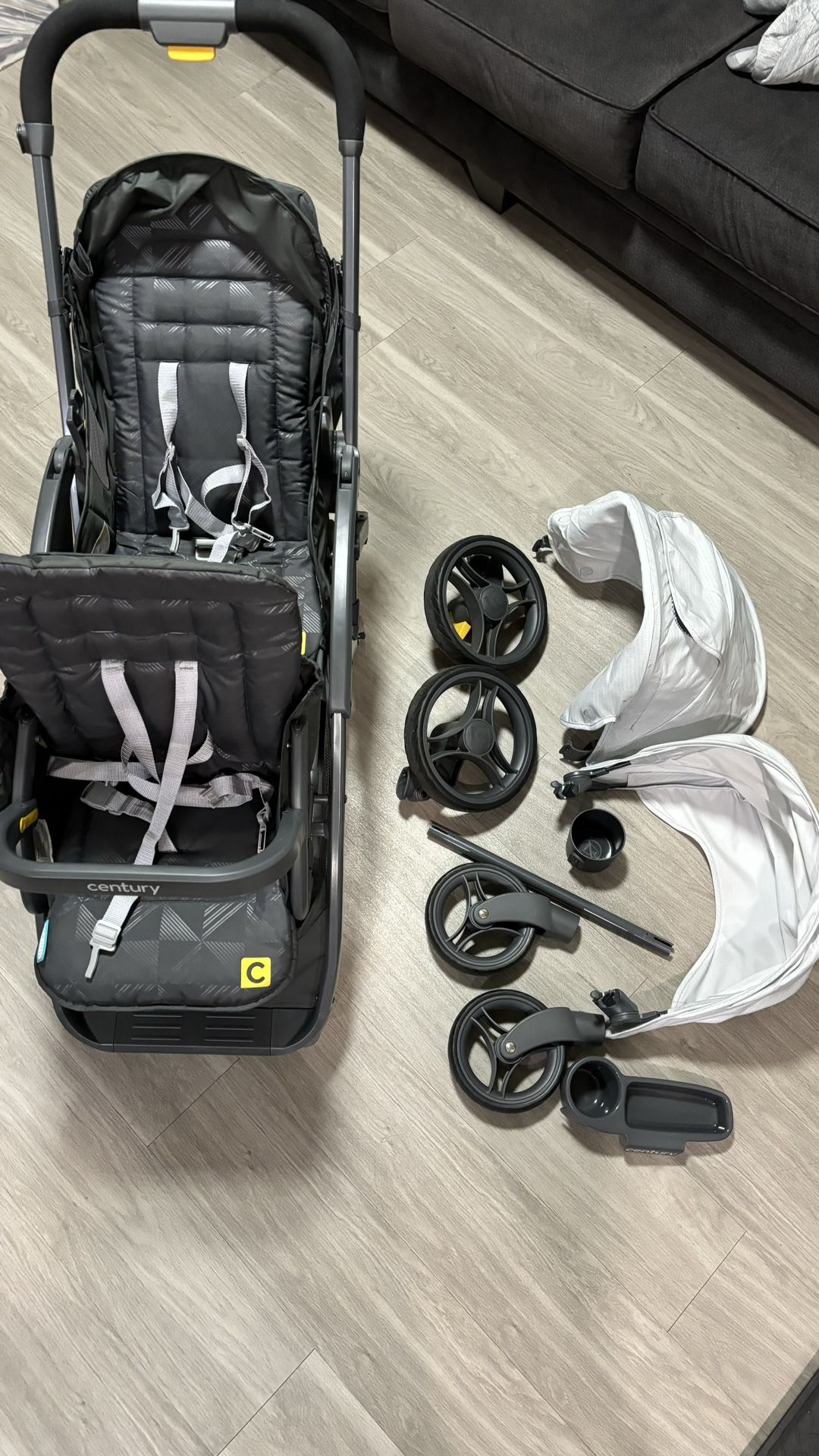 Century® Stroll On™ Duo Lightweight Double Stroller, Metro
