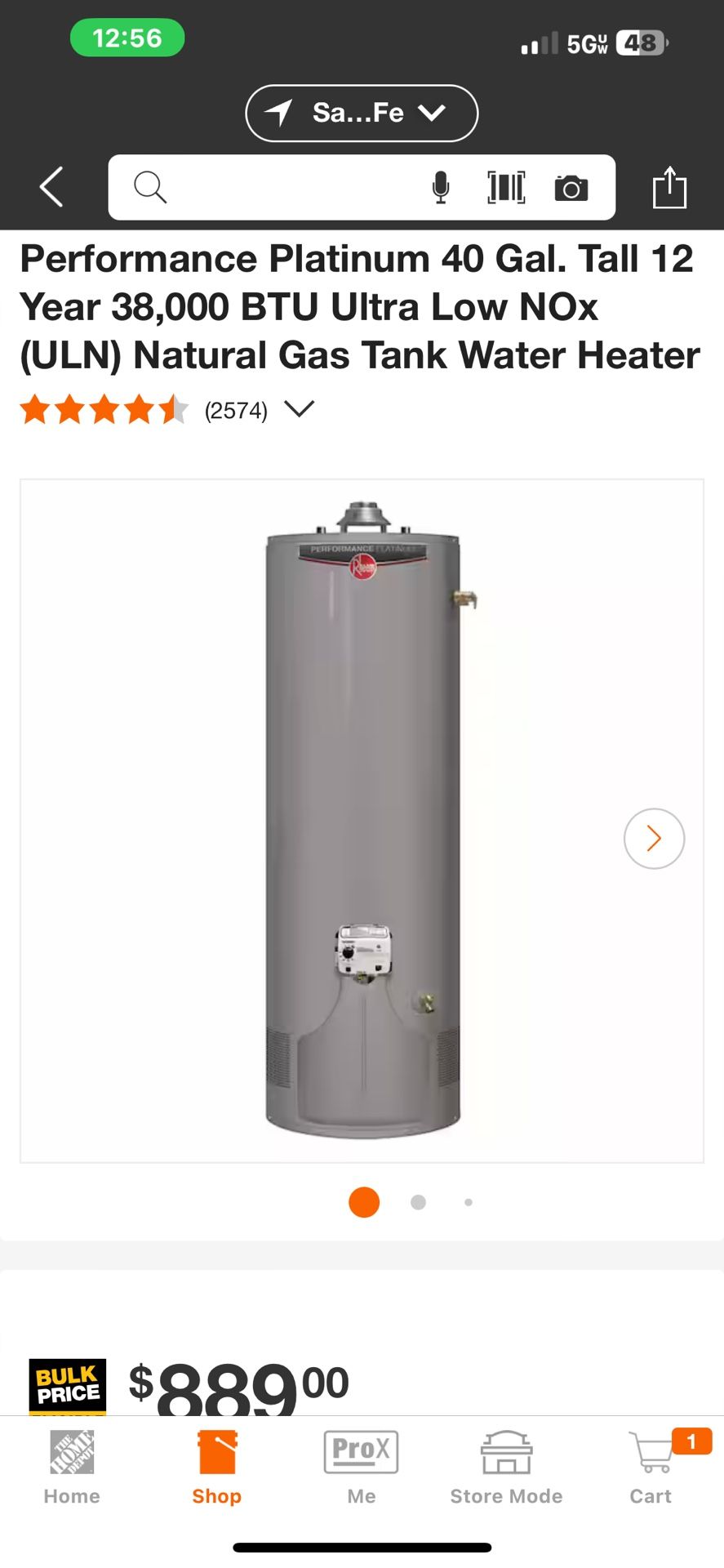 40 Gallon Water Heater