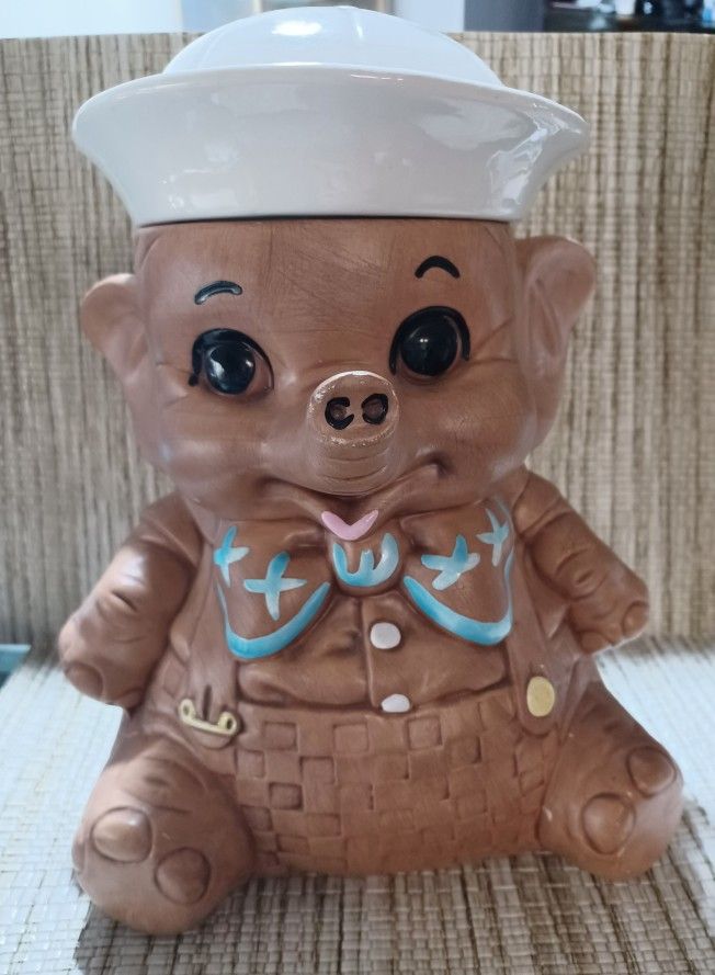 Vintage 1960 Twin Winton Elephant Cookie Jar