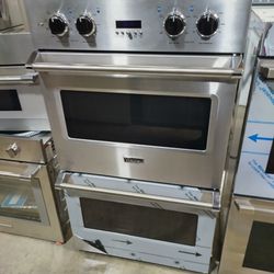 VIKING STAINLESS STEEL DOUBLE CONVECTION WALL OVEN 30 INCH WIDE 