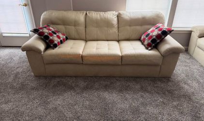 2 peace lether sofa