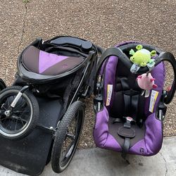 Baby Stroller And Car Set 